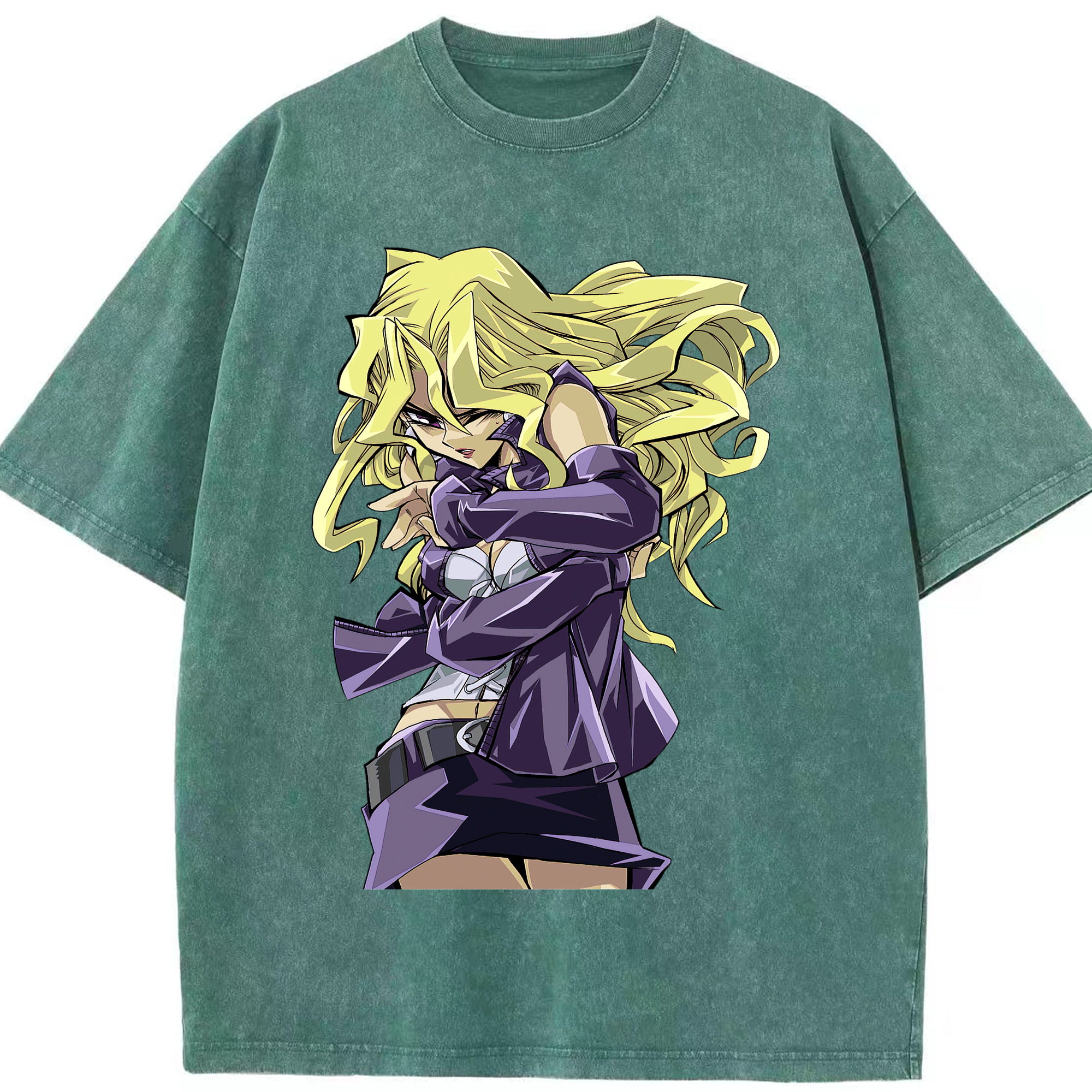 （画像用） 遊☆戯☆王 Yu-Gi-Oh! 綿100% ヴィンテージ風 半袖Tシャツ（フロントプリント）